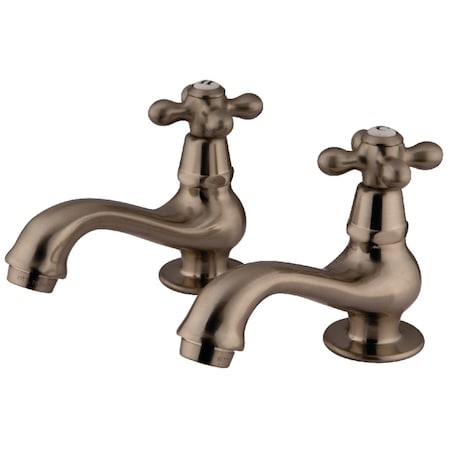 Kingston Brass KS1108AX Heritage Basin Tap Faucet, Brushed Nickel KS1108AX
